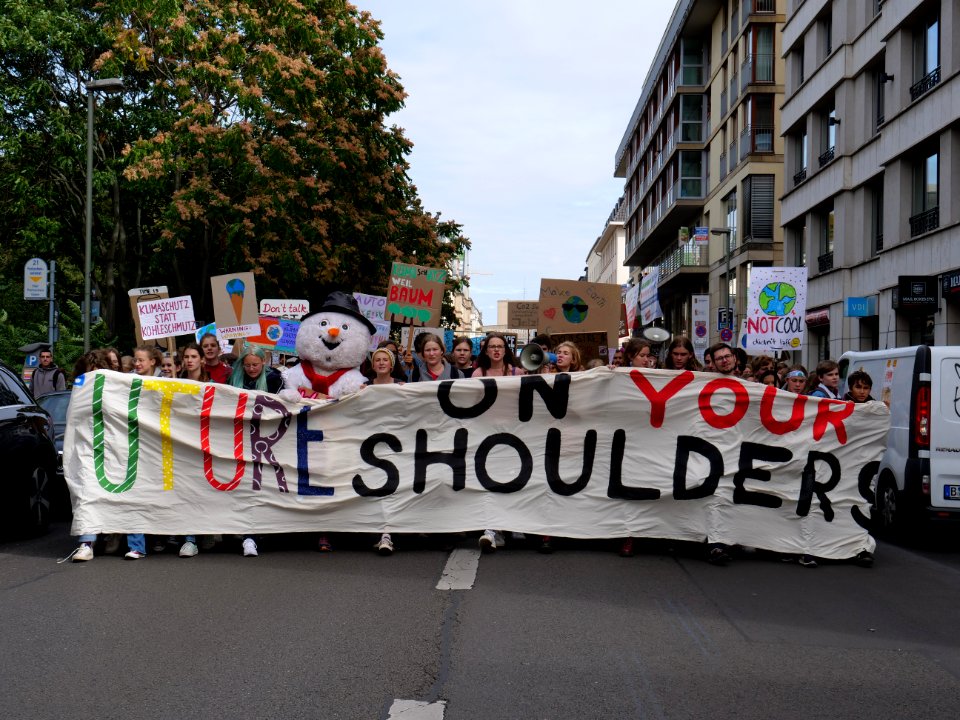 Front of the 3rd Global Climate Strike Berlin FridaysForFuture demonstration 48