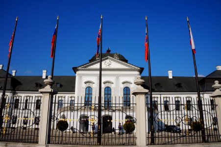 Front of Presidential Palace, Slovakia photo