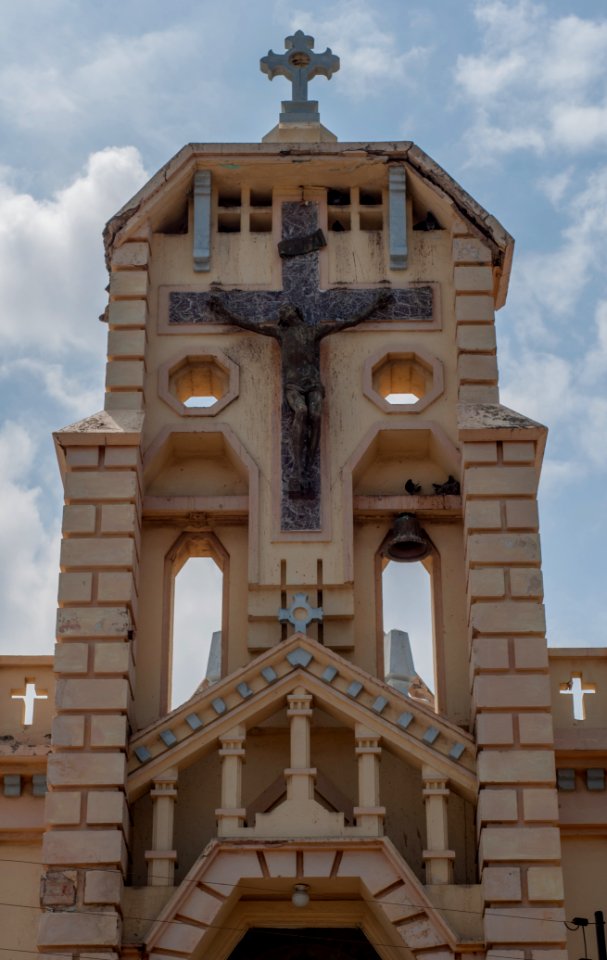 Front of Santa Teresita Church, downtown Maracaibo