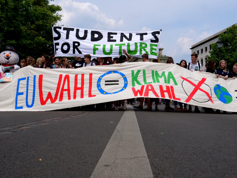Front of the FridaysForFuture protest Berlin 24-05-2019 03