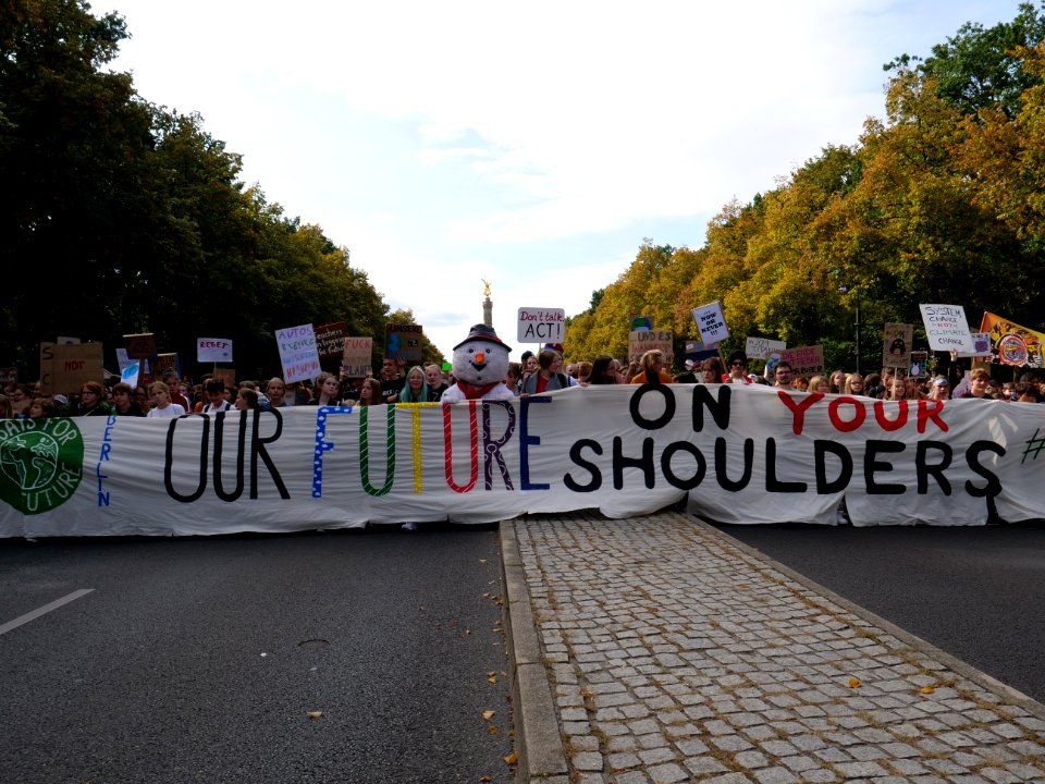 Front of the 3rd Global Climate Strike Berlin FridaysForFuture demonstration 106
