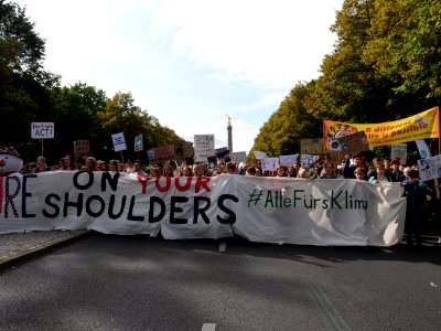 Front of the 3rd Global Climate Strike Berlin FridaysForFuture demonstration 103