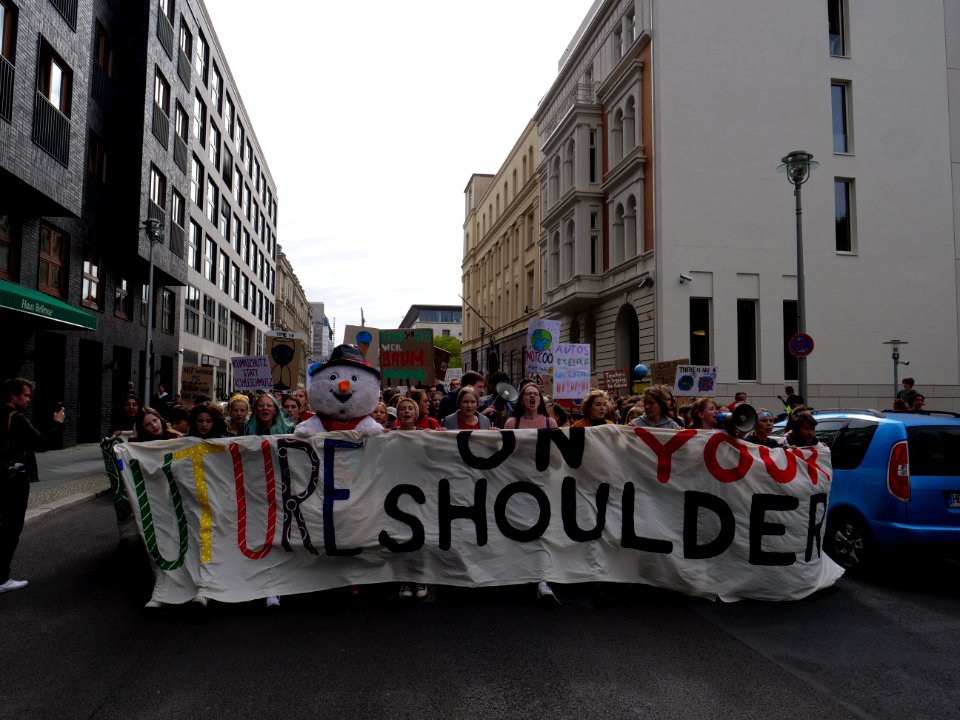 Front of the 3rd Global Climate Strike Berlin FridaysForFuture demonstration 12