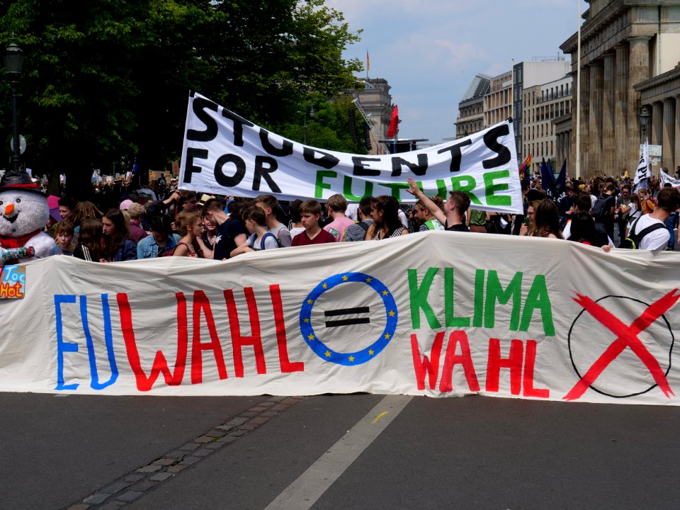 Front of the FridaysForFuture protest Berlin 24-05-2019 05