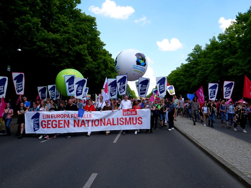 Front of the 1Europafüralle demonstration Berlin 38