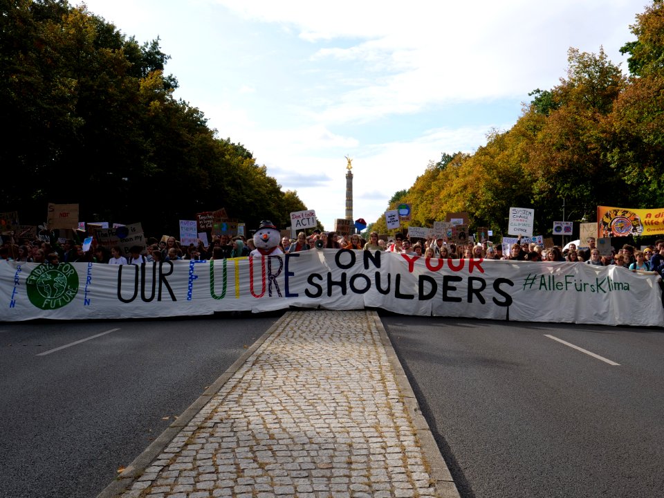 Front of the 3rd Global Climate Strike Berlin FridaysForFuture demonstration 110