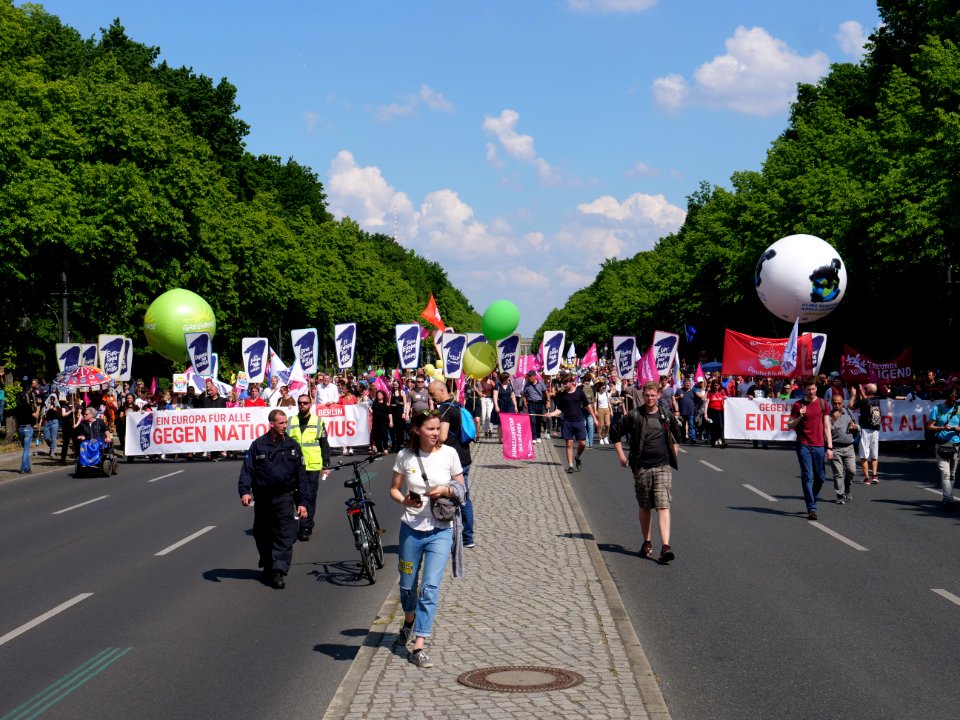 Front of the 1Europafüralle demonstration Berlin 46
