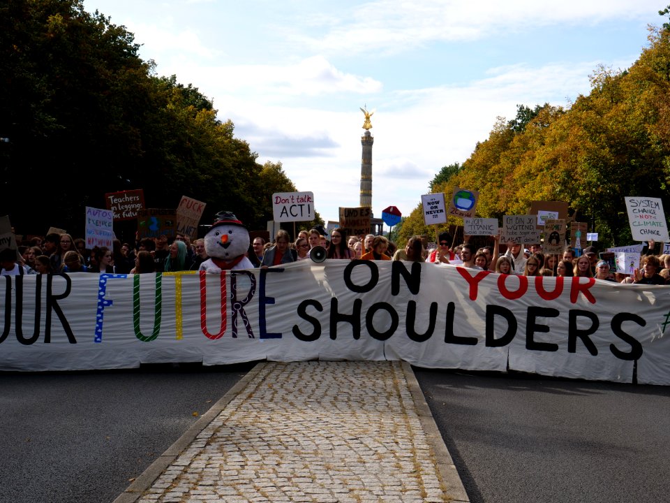 Front of the 3rd Global Climate Strike Berlin FridaysForFuture demonstration 111