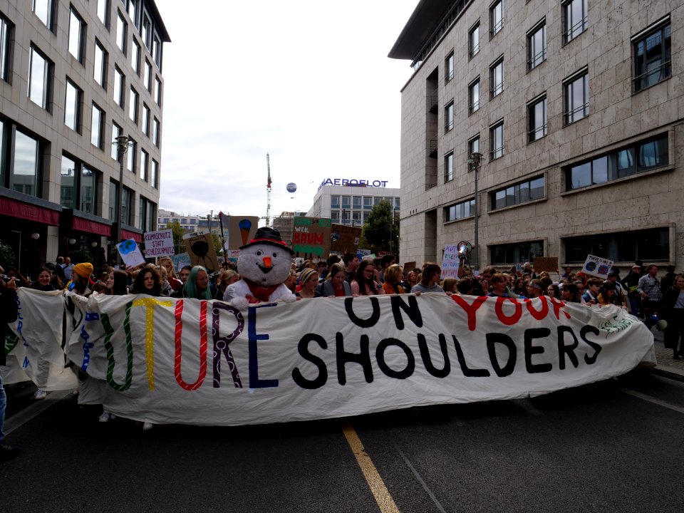 Front of the 3rd Global Climate Strike Berlin FridaysForFuture demonstration 04
