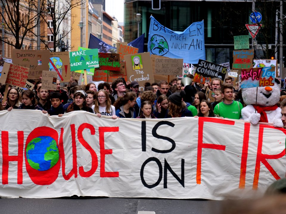 Front of the FridaysForFuture demonstration Berlin 29-03-2019 32