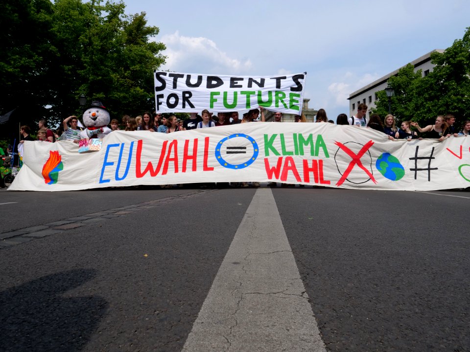 Front of the FridaysForFuture protest Berlin 24-05-2019 02