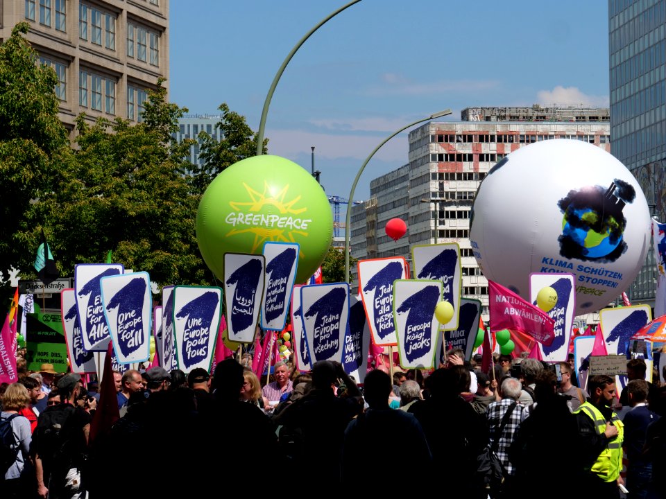 Front of the 1Europafüralle demonstration Berlin 07