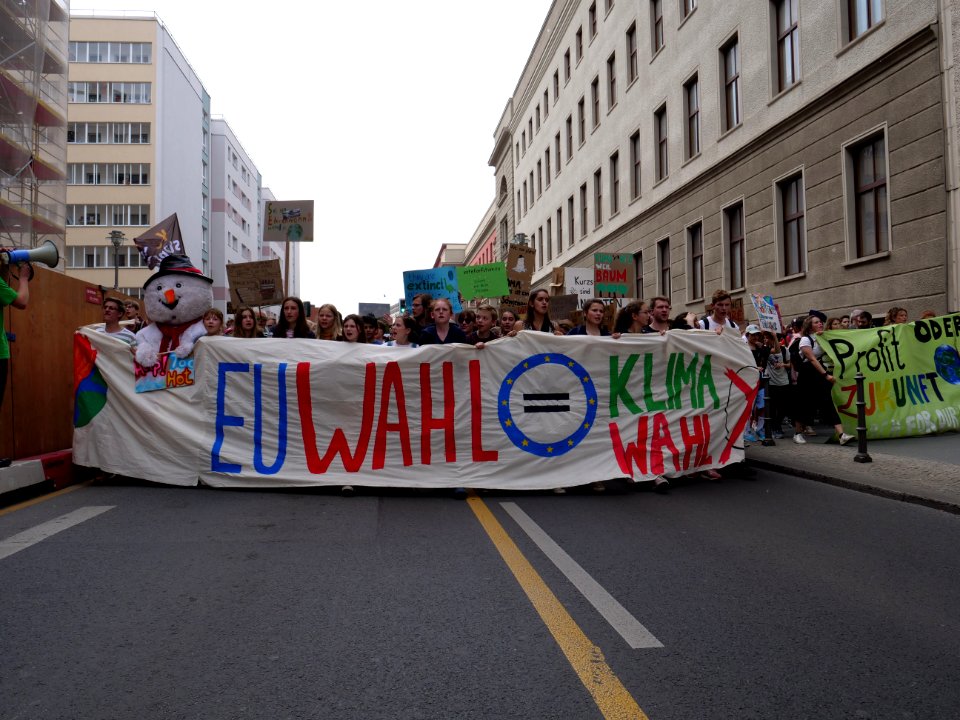 Front of the FridaysForFuture protest Berlin 24-05-2019 41