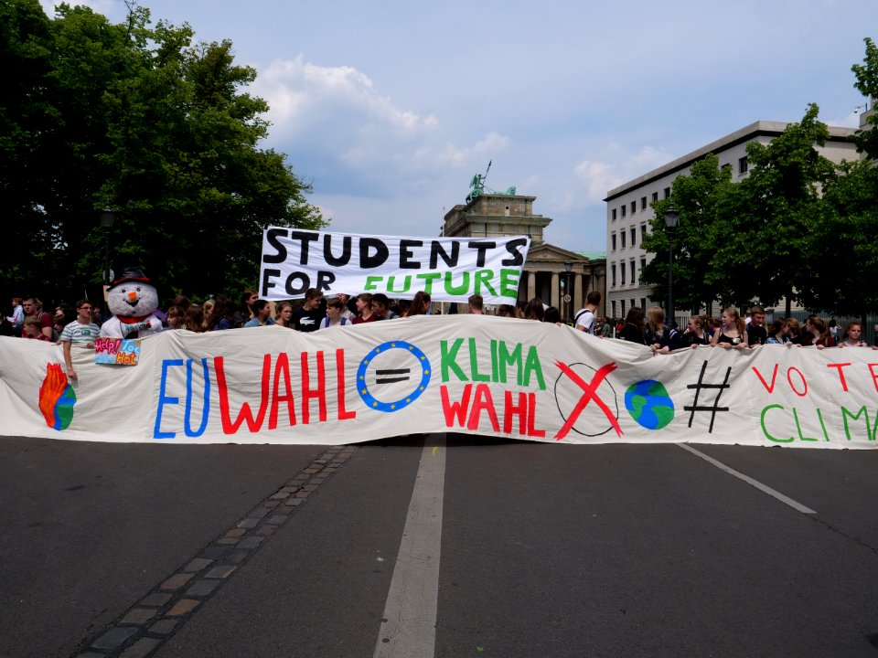 Front of the FridaysForFuture protest Berlin 24-05-2019 04