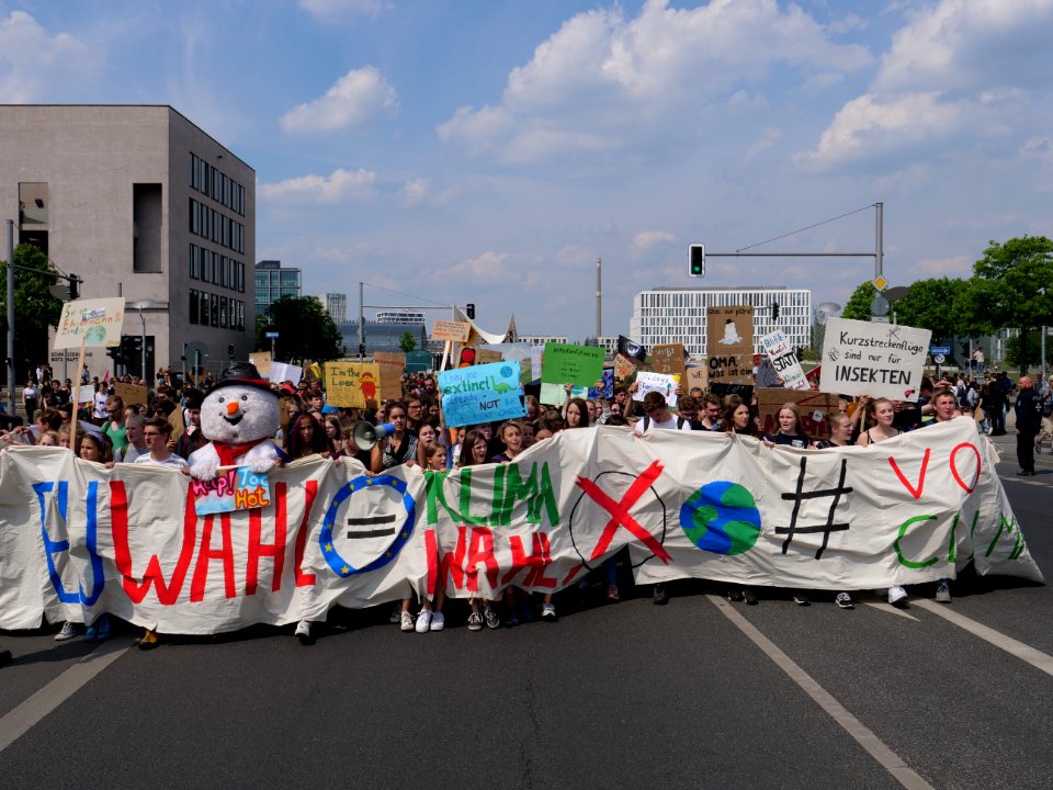 Front of the FridaysForFuture protest Berlin 24-05-2019 103