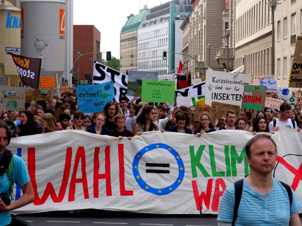 Front of the FridaysForFuture protest Berlin 24-05-2019 42