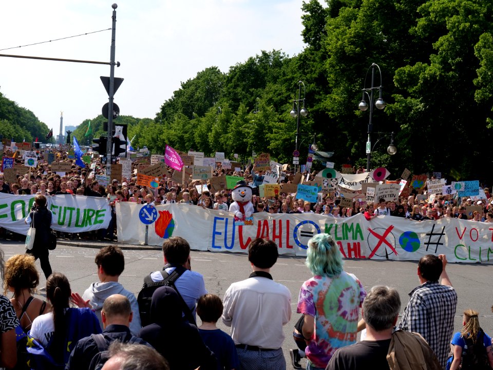 Front of the FridaysForFuture protest Berlin 24-05-2019 148
