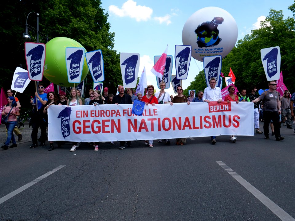Front of the 1Europafüralle demonstration Berlin 35