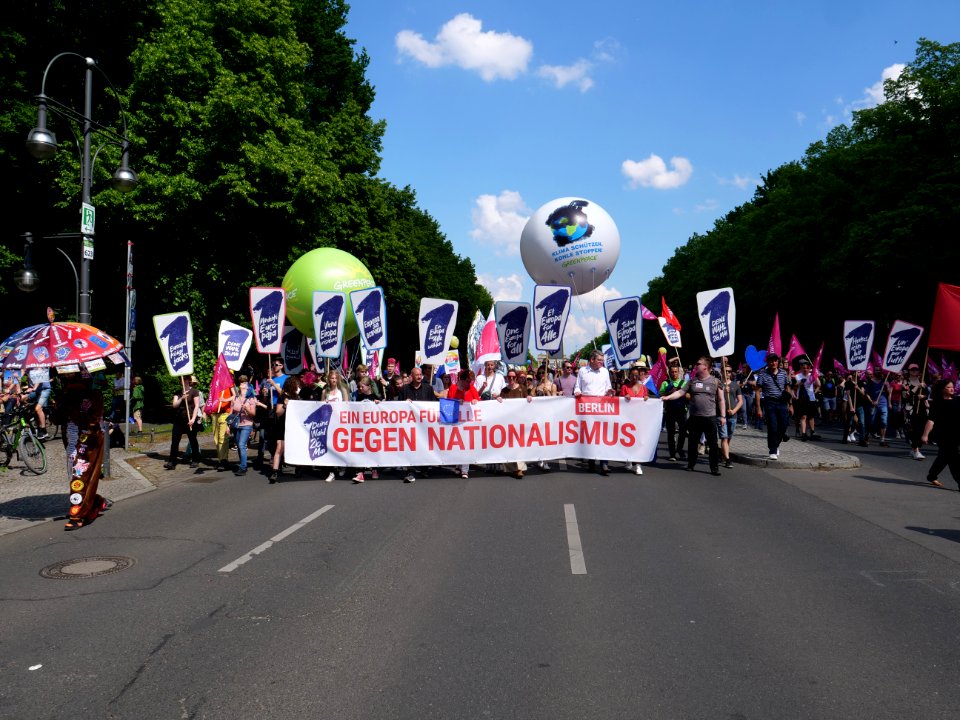 Front of the 1Europafüralle demonstration Berlin 34