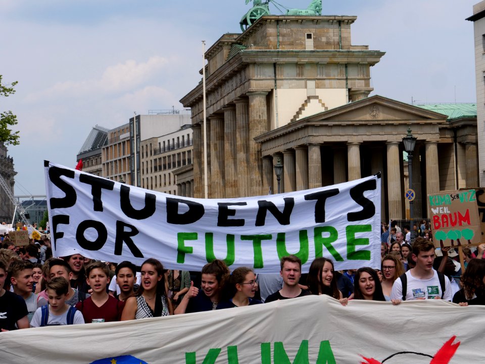 Front of the FridaysForFuture protest Berlin 24-05-2019 07