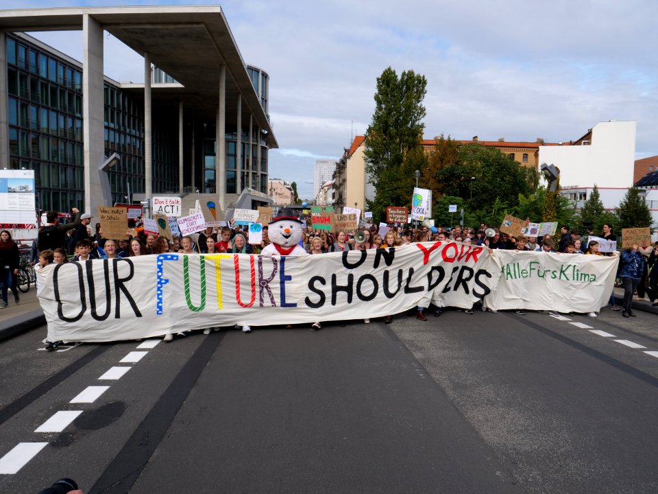 Front of the 3rd Global Climate Strike Berlin FridaysForFuture demonstration 54