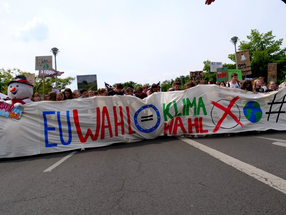 Front of the FridaysForFuture protest Berlin 24-05-2019 17