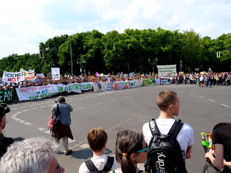 Front of the FridaysForFuture protest Berlin 24-05-2019 149