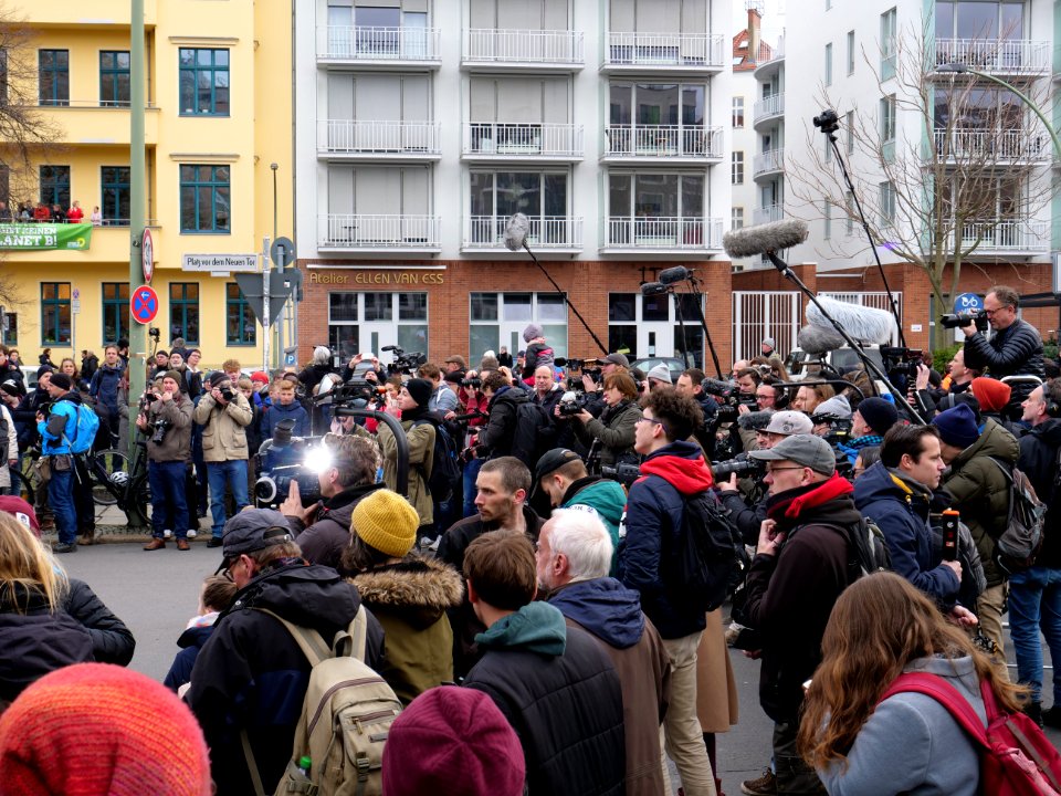 Front banner of the FridaysForFuture demonstration Berlin 15-03-2019 05