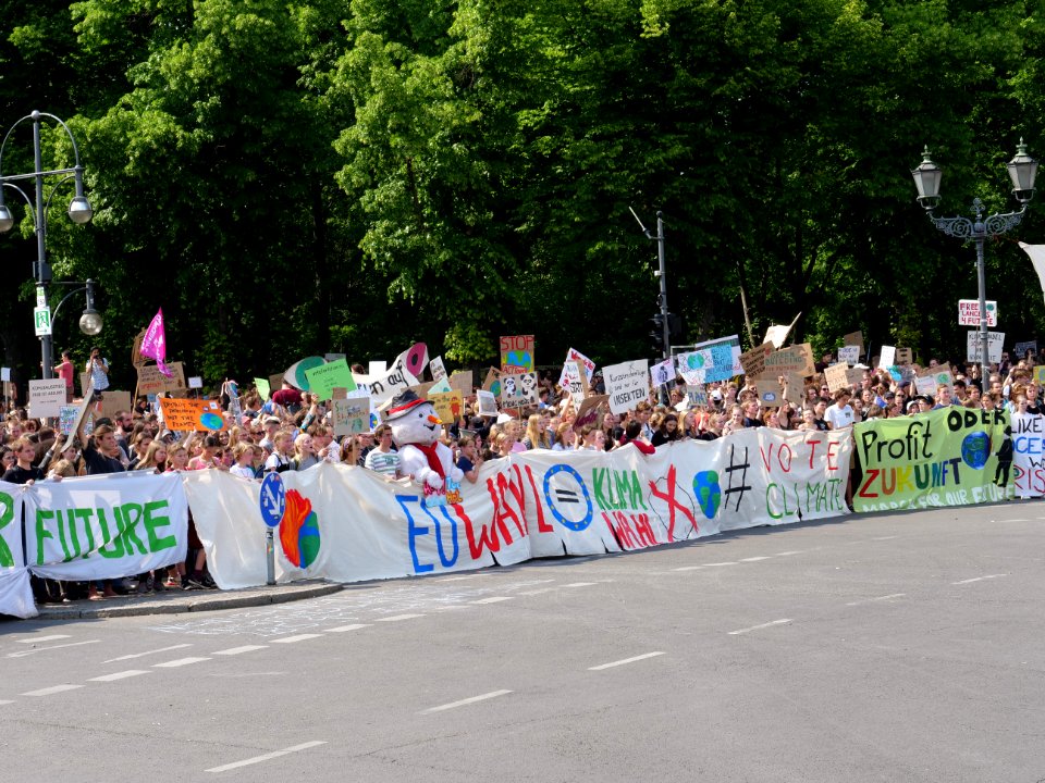 Front of the FridaysForFuture protest Berlin 24-05-2019 150