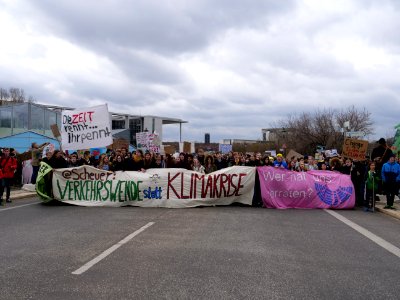 Front banner of the FridaysForFuture demonstration Berlin 15-03-2019 58