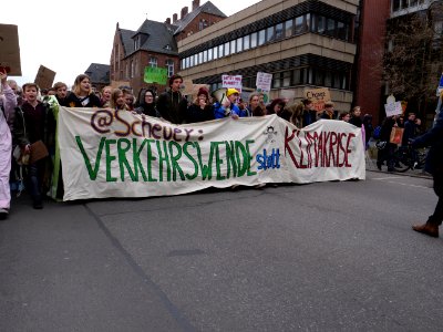 Front banner of the FridaysForFuture demonstration Berlin 15-03-2019 68