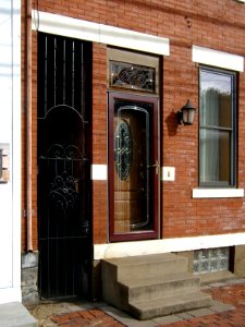 Front Door and Breezeway, South Side, Pittsburgh, 2019-11-23, 03
