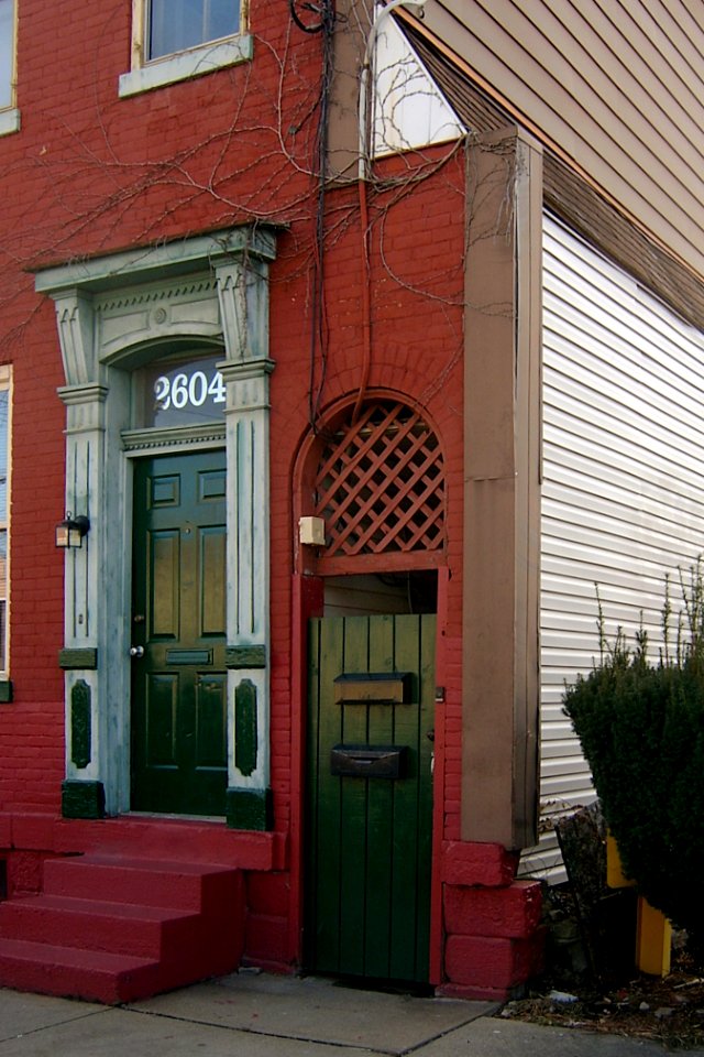 Front Door and Breezeway, South Side, Pittsburgh, 2019-11-23, 02