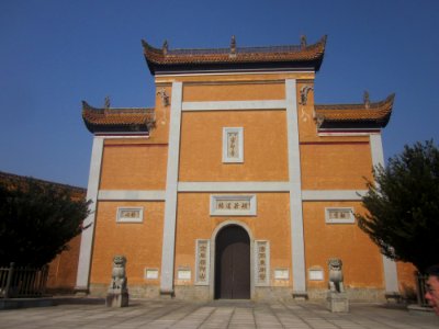 Frontal View of the shanmen of Miyin Temple, 12 February 2018, 01