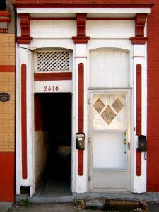 Front Door and Breezeway, South Side, Pittsburgh, 2019-11-23, 01
