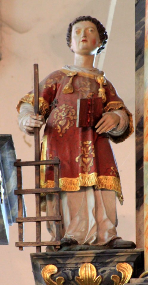 Friesach - Heiligblutkirche - Altar - Hl Laurentius