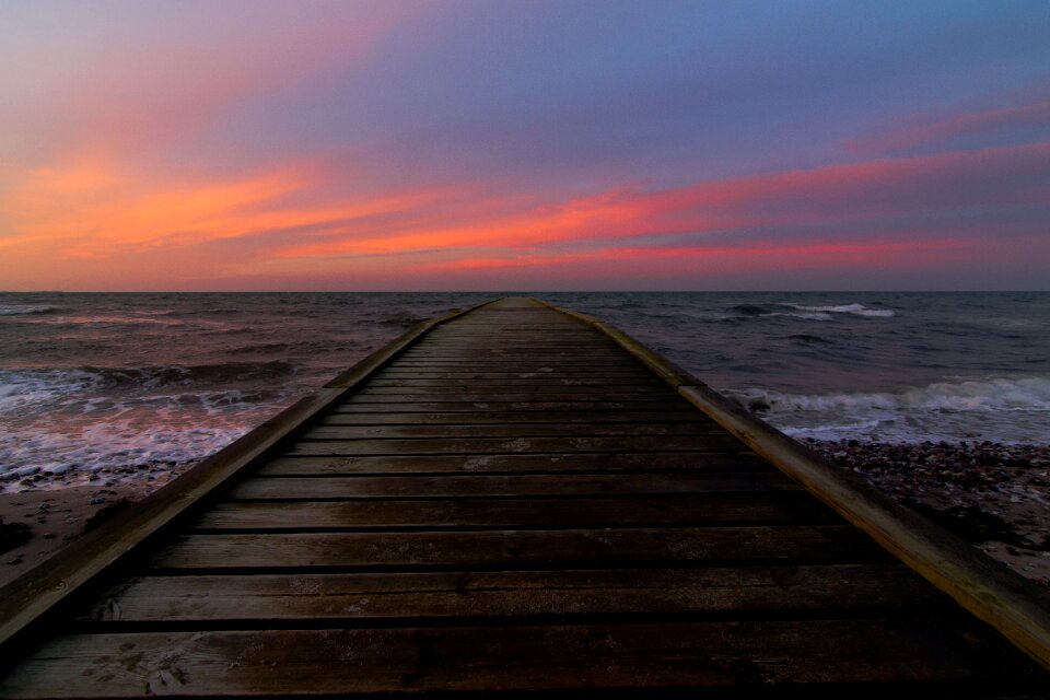 Sunrise denmark landscape