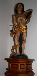 Friesach - Deutschordenskirche - Empore - Hl Sebsatian
