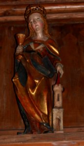 Friesach - Deutschordenskirche - Empore - Hl Barbara