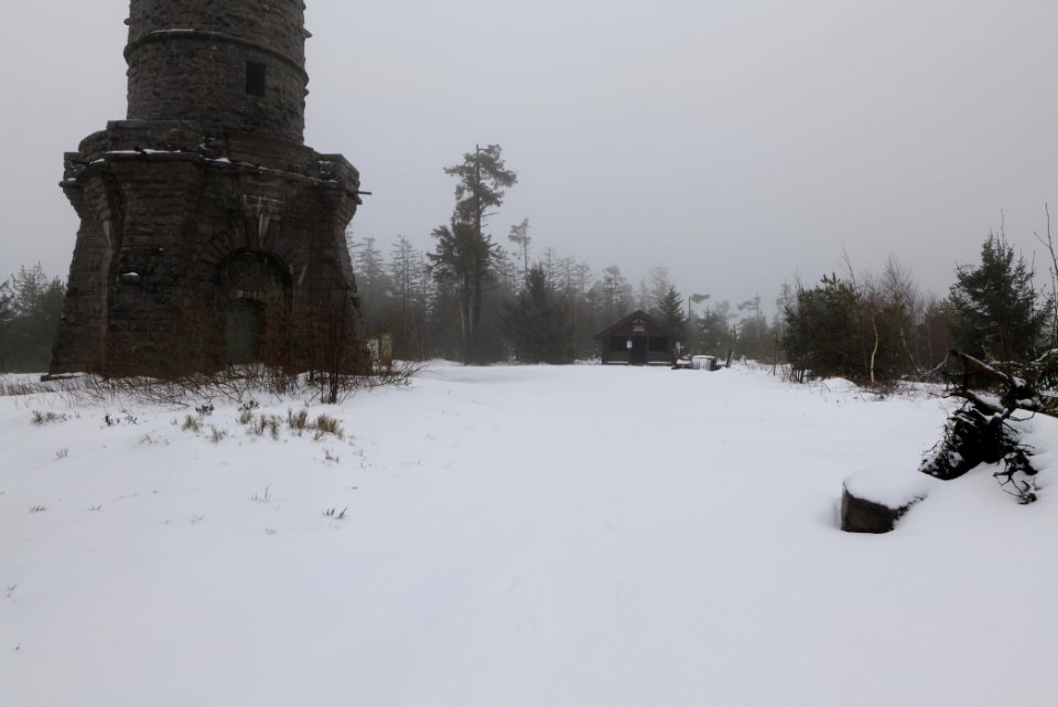Friedrichsturm Badener Höhe with snow 2020-03-10 08