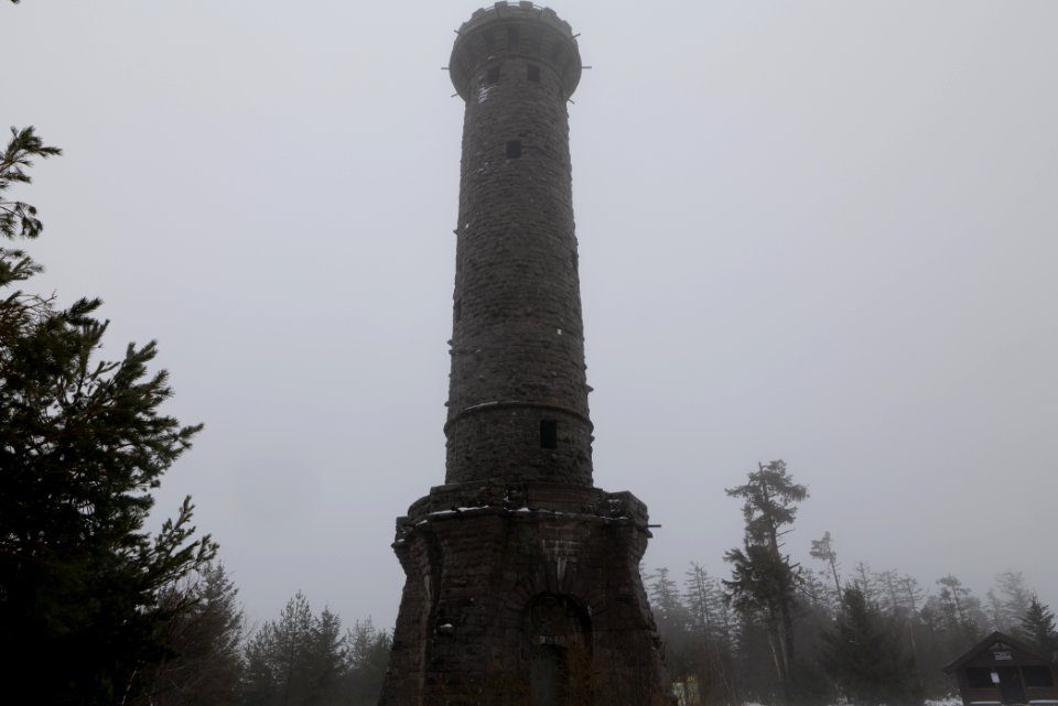 Friedrichsturm Badener Höhe with snow 2020-03-10 07