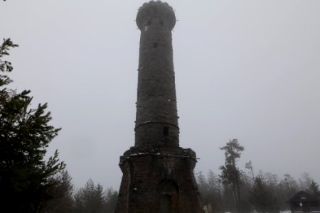 Friedrichsturm Badener Höhe with snow 2020-03-10 07
