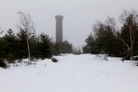 Friedrichsturm Badener Höhe with snow 2020-03-10 04