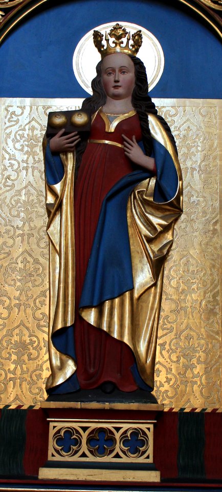 Friesach - Deutschordenskirche - Frankfurter Altar - Hl Agatha