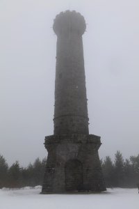 Friedrichsturm Badener Höhe with snow 2020-03-10 16