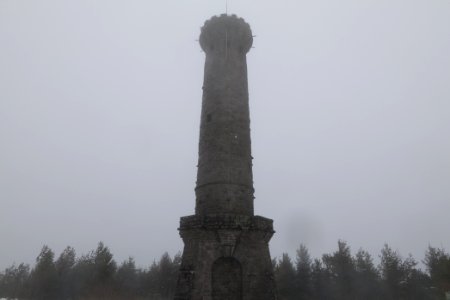 Friedrichsturm Badener Höhe with snow 2020-03-10 13