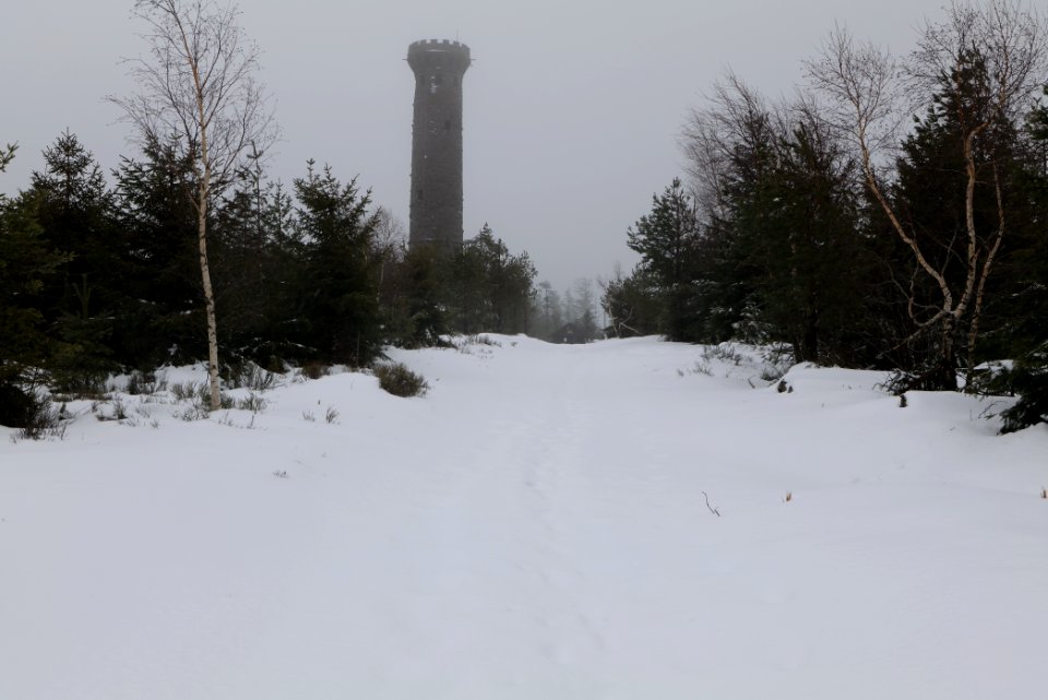 Friedrichsturm Badener Höhe with snow 2020-03-10 03
