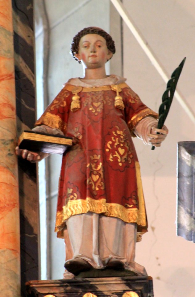 Friesach - Heiligblutkirche - Altar - Hl Stephanus