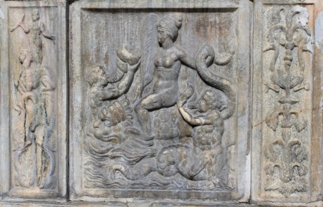 Friesach - Keutschacher Brunnen - Neptun und Amphritrite und Tritonen