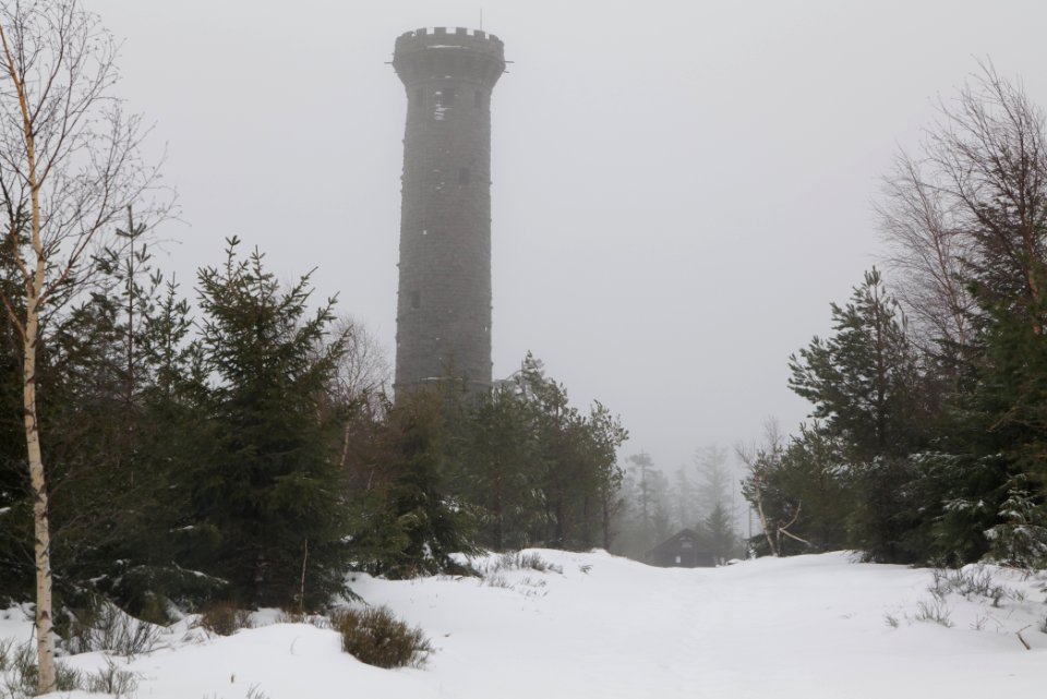 Friedrichsturm Badener Höhe with snow 2020-03-10 02
